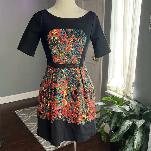 Tracy Reese Colorful Water Confetti Print Dress - Picture 3 of 9